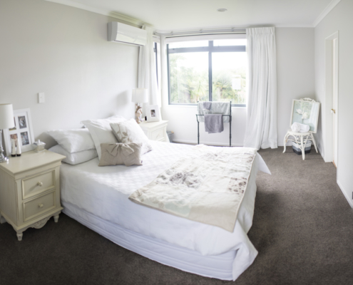 pale grey bedroom walls-Painter Girl & Co-Tauranga